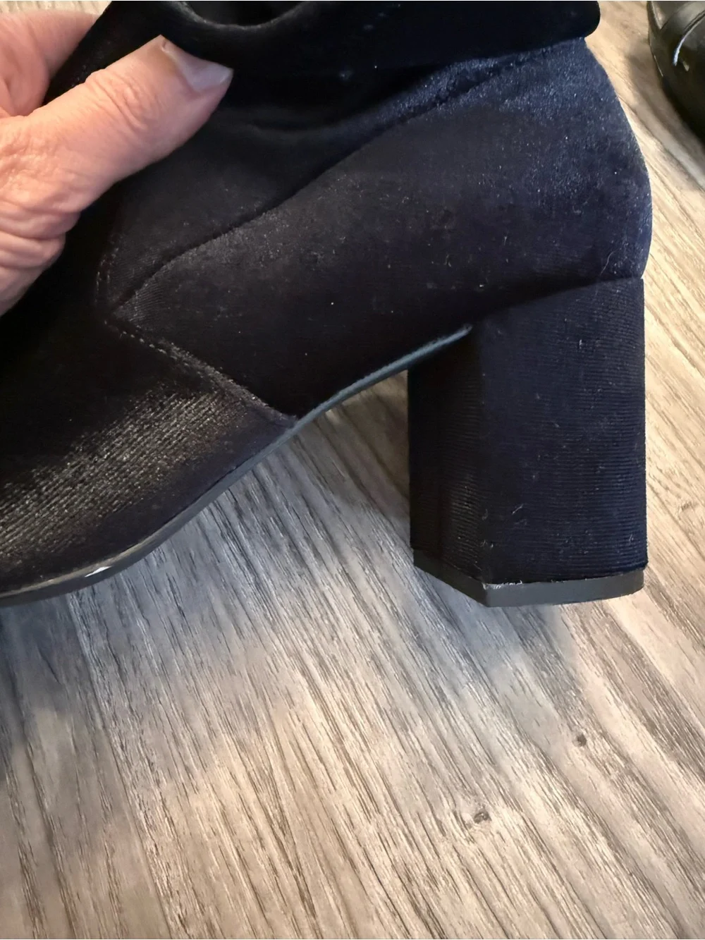 Charles David Black Over-the-Knee Velvet Boots! Like New!